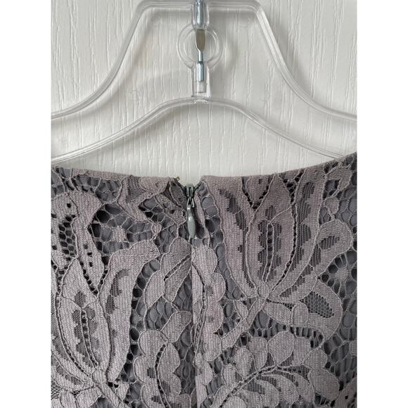 CeCe by Cynthia Steffe Maylie Lace Romper Gray Pewter Size 2 - Picture 5 of 10